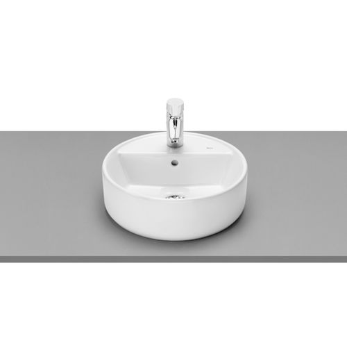 Lavabo da appoggio - THE GAP ROUND - ROCA - in porcellana / rotondo / contemporaneo