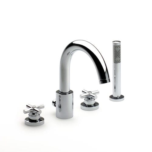 Miscelatore doppio comando da doccia - LOFT: A5A0943C00 - ROCA - per vasca / da appoggio / in metallo cromato