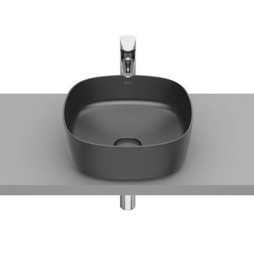 Lavabo da appoggio - INSPIRA SOFT  - ROCA - in porcellana / ovale / contemporaneo