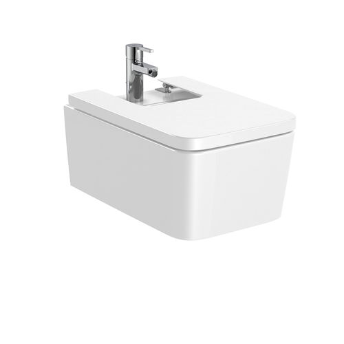 Bidet sospeso - INSPIRA SQUARE  - ROCA - in porcellana