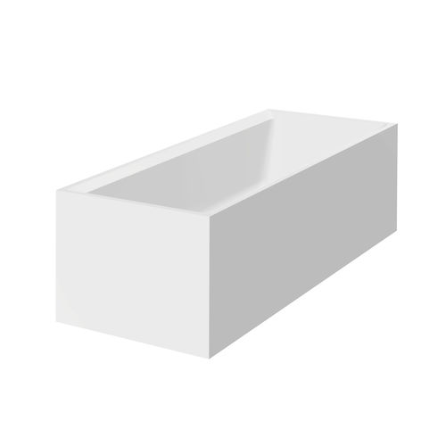 Vasca da bagno ad isola - MODO SURFEX®   - ROCA - ghisa minerale / bianca