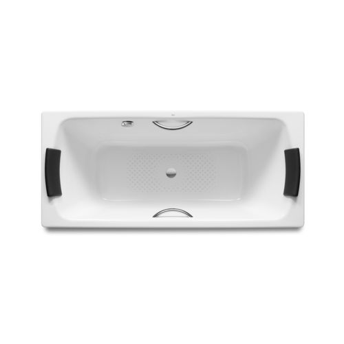 Vasca da bagno da incasso - LUN PLUS  - ROCA - in acciaio / bianca