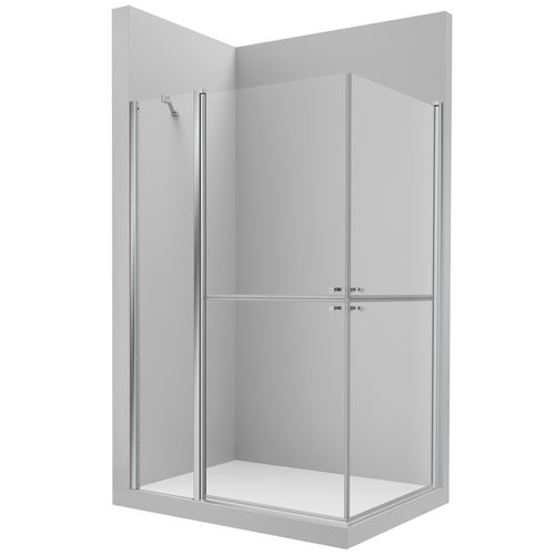 Parete doccia battente - ACCESS PLF+PL - ROCA - d'angolo / in vetro temprato / contract
