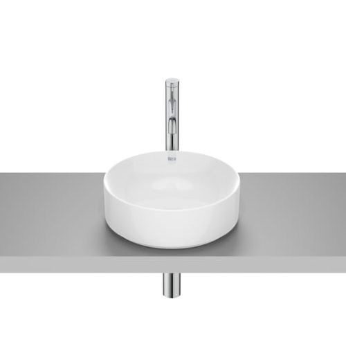 Lavabo da appoggio - ONA - ROCA - in porcellana / rotondo / 1 foro