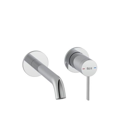 Miscelatore per lavabo - ONA - ROCA - da parete / in ottone cromato / da bagno