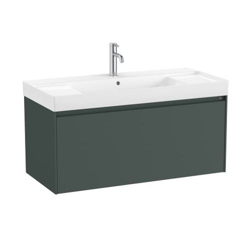 Mobile lavabo sospeso - ONA - ROCA - in agglomerato / contemporaneo / senza ante