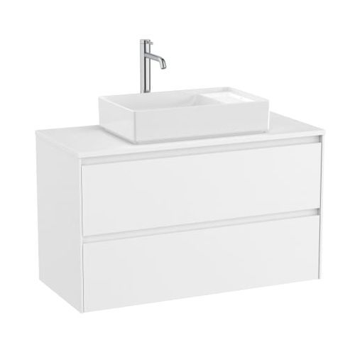 Mobile lavabo sospeso - ONA - ROCA - in agglomerato / contemporaneo / senza ante