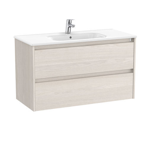 Mobile lavabo a muro - TENET - ROCA - in legno / contemporaneo / senza ante