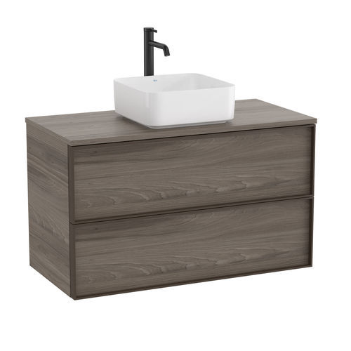 Mobile lavabo sospeso - INSPIRA  - ROCA - in agglomerato / contemporaneo / senza ante