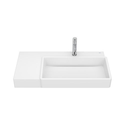 Lavabo sospeso - TURA - ROCA - in porcellana / lucido / finitura opaca
