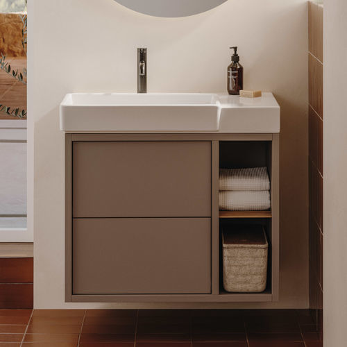 Mobile lavabo sospeso - TURA - ROCA - in MDF / contemporaneo / senza ante