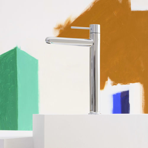 Miscelatore per lavabo - NU - ROCA - da appoggio / in metallo cromato / da bagno