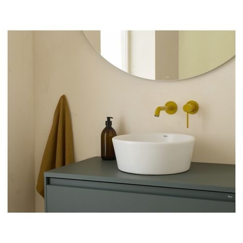 Miscelatore per lavabo - NU - ROCA - da parete / in metallo cromato / da bagno