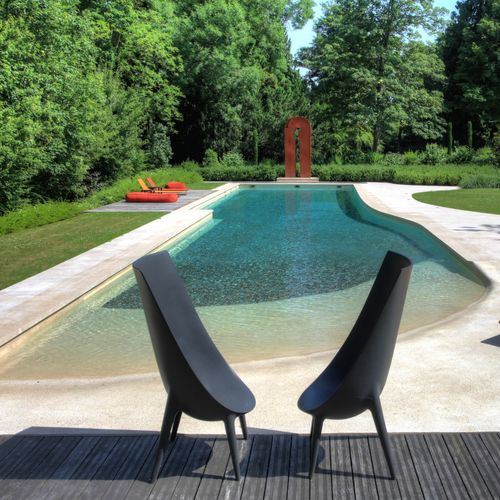 Piscina a straripamento - CONTEMPORAINE - Diffazur Piscines - corridoio di nuoto / su misura / da esterno