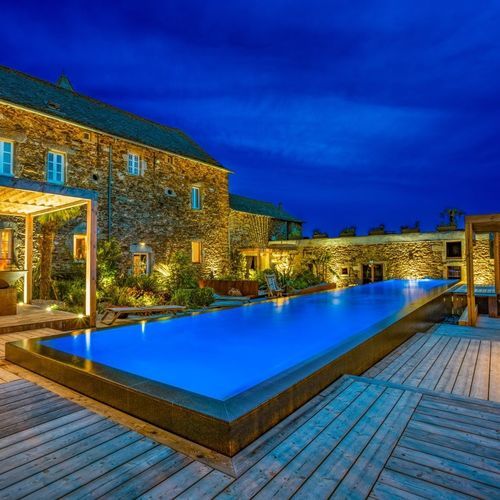 Piscina su misura - DE NUIT - Diffazur Piscines - da esterno / da interno / interrata
