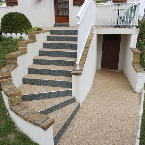 Rivestimento per scalino in quarzo - QUARTZLINE© - DSM Fabricant - antiscivolo / ad alta resistenza