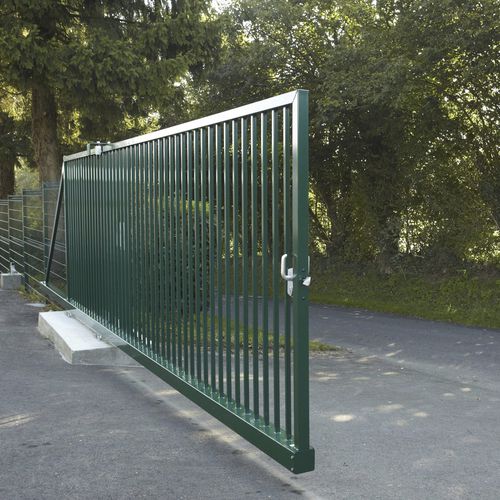 Cancello autoportante - ESPACE - DIRICKX - in acciaio / a sbarre / a motore