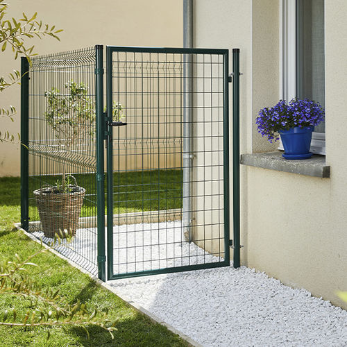 Cancelletto in acciaio - ECO GARDEN - DIRICKX - rivestito di PVC