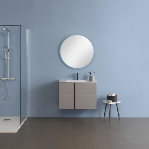 Mobile lavabo sospeso - ONIX+ - ROYO GROUP - in noce / contemporaneo / con cassetti