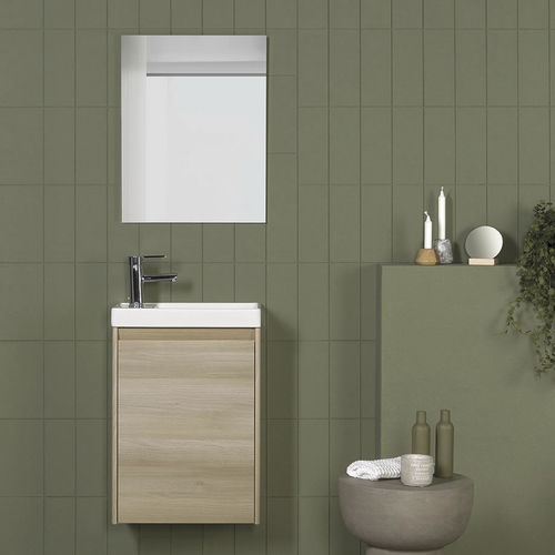 Mobile lavabo sospeso - ENJOY - ROYO GROUP - in rovere / contemporaneo / con scaffale integrato