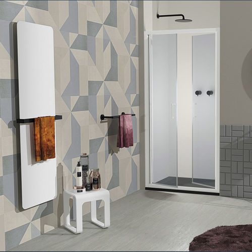 Parete doccia battente - B0930 - SAMO - pivotante / a nicchia / in vetro temprato