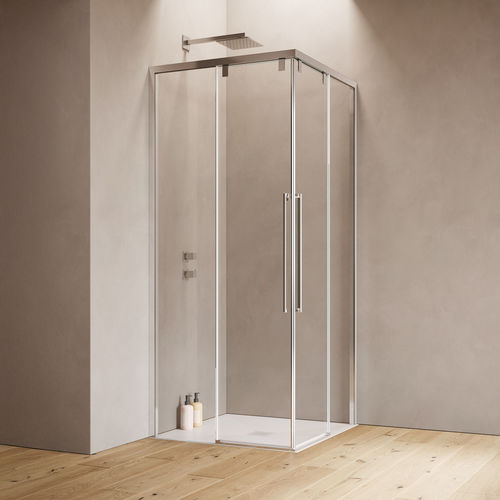 Parete doccia fissa - B8822 - SAMO - rettangolare / d'angolo / in vetro temprato
