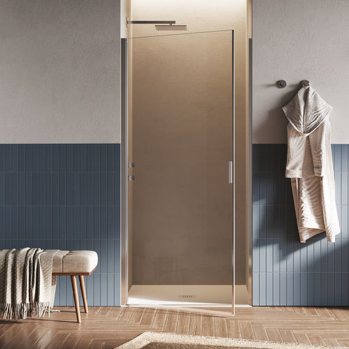 Parete doccia battente - HINGED DOOR B2800 - SAMO - rettangolare / a nicchia / in vetro temprato