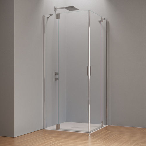 Parete doccia battente - HINGED DOOR WITH INLINE FIXED PANEL + HINGED DOOR WITH INLINE FIXED PANEL B3240 - SAMO - quadrata / rettangolare / d'angolo