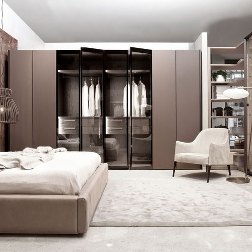 Armadio contemporaneo - VISION - Tisettanta - in metallo / in legno / in vetro