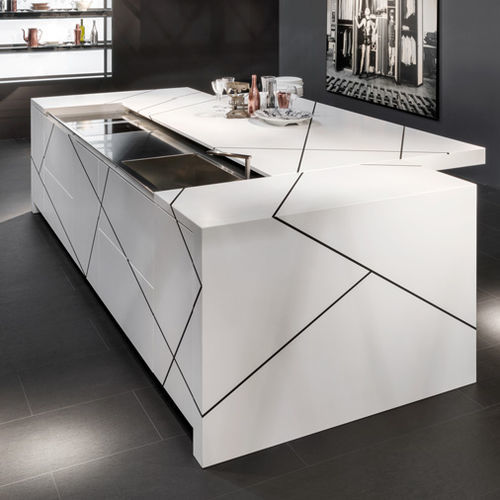 Cucina contemporanea - LIGHT  - Tisettanta - in acciaio / in legno / a U