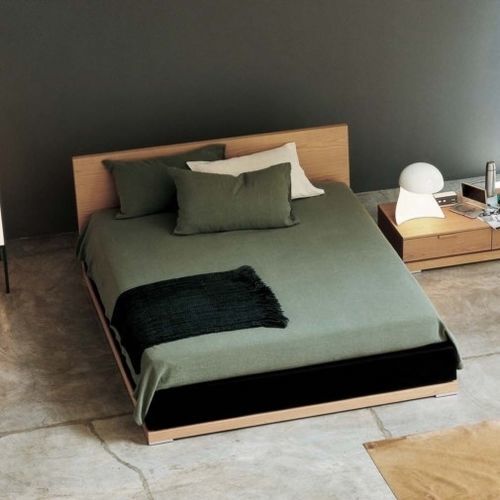 Letto matrimoniale - NIKKA - Tisettanta - contemporaneo / con testiera / con base contenitore