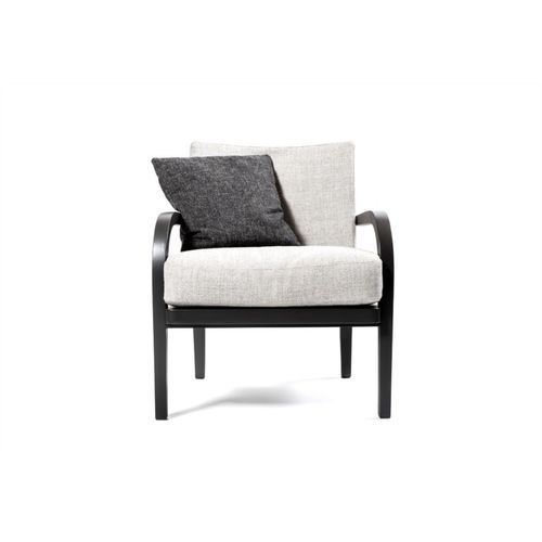 Poltrona contemporanea - GINEVRA - Tisettanta - in tessuto / in legno massiccio / con cuscino rimovibile