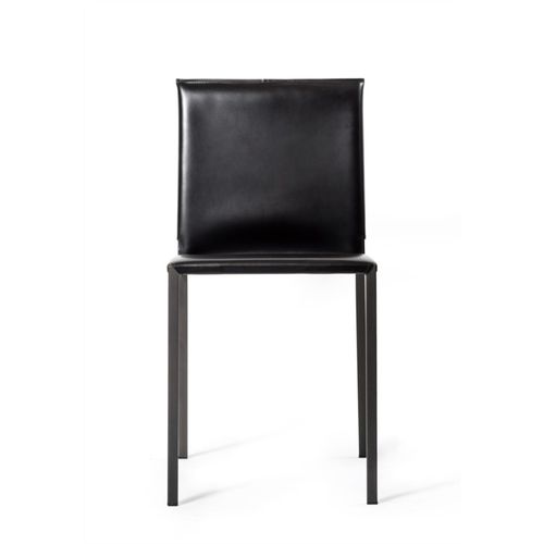 Sedia in pelle - ANNETTE - Tisettanta - contemporanea / da interno / con supporto in metallo