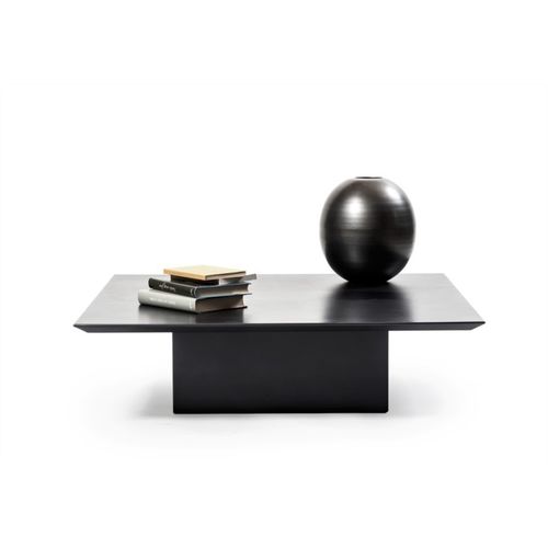 Tavolino basso contemporaneo - QUADRO - Tisettanta - in metallo / con supporto in metallo / quadrato