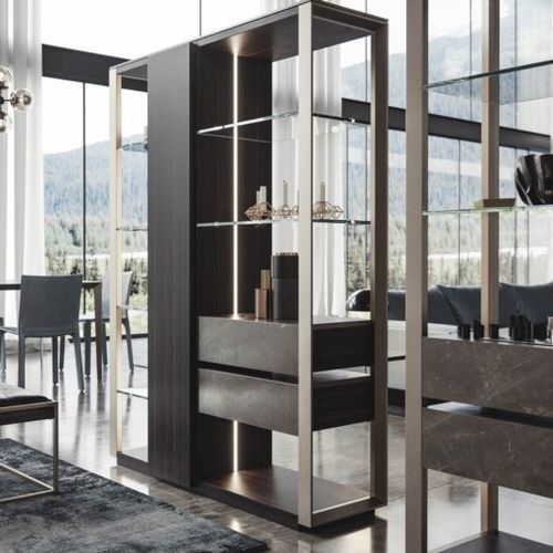 Scaffale a paravento - METROPOLIS  - Tisettanta - contemporaneo / in legno laccato / con cassetti