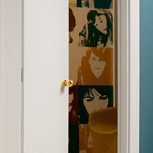 Pomello per porta classico - NOVANTA - ECLISSE - in ottone / satinato / levigato