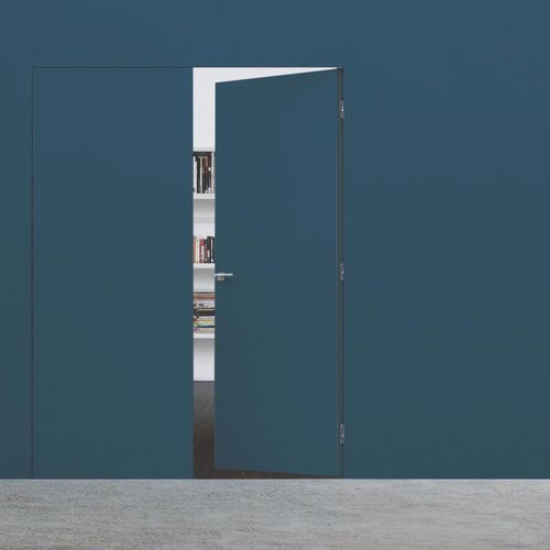 Porta da interno - SYNTESIS® LINE  - ECLISSE - impiallacciata in legno / in vetro / battente