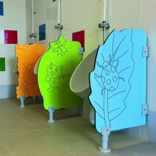 Parete divisoria per orinatoio per scuola materna - SANITEC - PAREO