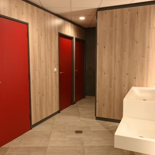 Parete fissa - SANI-MODULE SYSTEM - SANITEC - PAREO - da ufficio / per sanitari