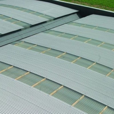 Lastra per copertura in acciaio - METAPLAK 20-ALUZINC - EDILFIBRO - aspetto metallo / ondulata / curva