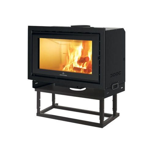 Focolare chiuso a legna - SCREEN EVO 100 - EDILKAMIN - a 1 faccia / in acciaio / in vetro
