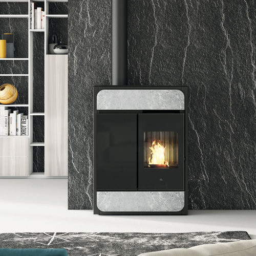Stufa a pellet - BILD AIR TIGHT C UP - EDILKAMIN - 5 kW...10 kW / 0 - 5 kW / da appoggio