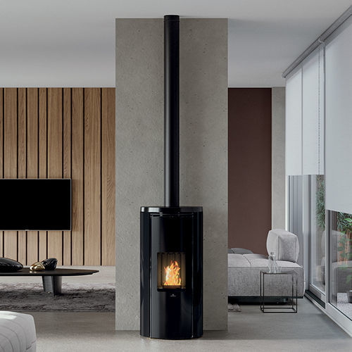 Stufa a pellet - CELIA AIR TIGHT C - EDILKAMIN - 5 kW...10 kW / 0 - 5 kW / da appoggio