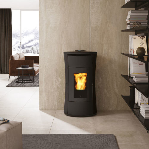 Stufa in acciaio - CHERIE H - EDILKAMIN - a pellet / 0 - 5 kW / 10 kW...20 kW