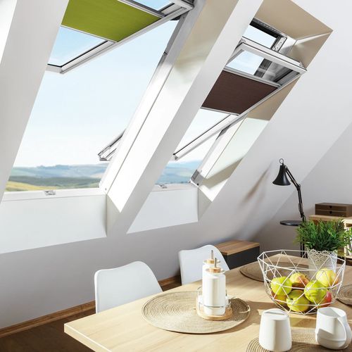 Finestra da tetto in alluminio - FPU-X MAX P50 AUMX - FAKRO - in pino / legno alluminio / a soffietto