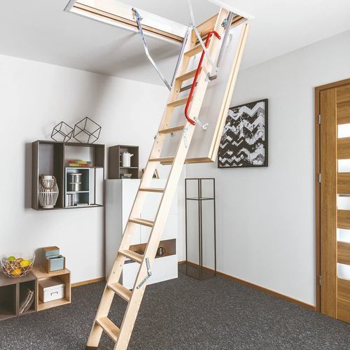Scala retrattile per mansarda - LTK ENERGY - FAKRO - pieghevole / in legno / per uso domestico