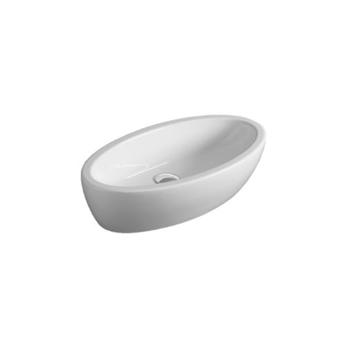 Lavabo da appoggio - LFT 64 - SIMAS ACQUA SPACE - in ceramica / ovale / senza foro