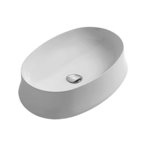 Lavabo da appoggio - SH 04 - SIMAS ACQUA SPACE - in ceramica / ovale / senza foro