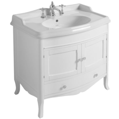 Mobile lavabo da appoggio - ARMC 90 - SIMAS ACQUA SPACE - in noce / classico / con sportello