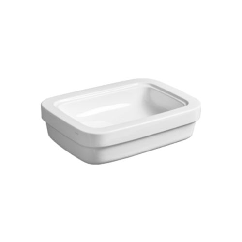 Lavabo da appoggio - EVO 10 - SIMAS ACQUA SPACE - in ceramica / rettangolare / senza foro